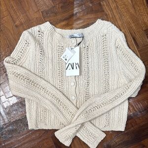 Zara NWT Women's Cream Sweater